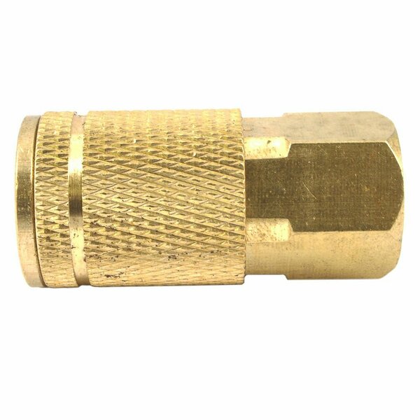 Forney Tru-Flate Style Coupler, 1/4 in x 3/8 in FNPT 75401